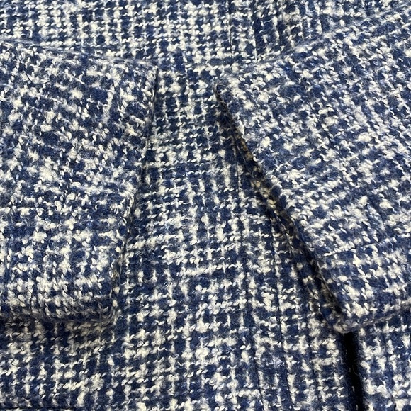 Banana Republic Blue and White Tweed Jacket Size 10 - Picture 15 of 16